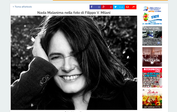 Nada Malanima - Foto di Filippo Milani